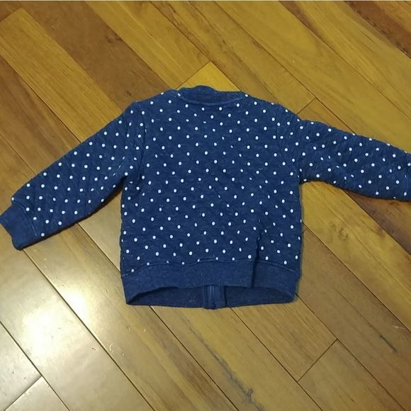 Carters Polka Dot Unicorn Rainbow Jacket - Picture 3 of 4